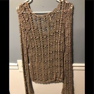 Metallic brown top size xl